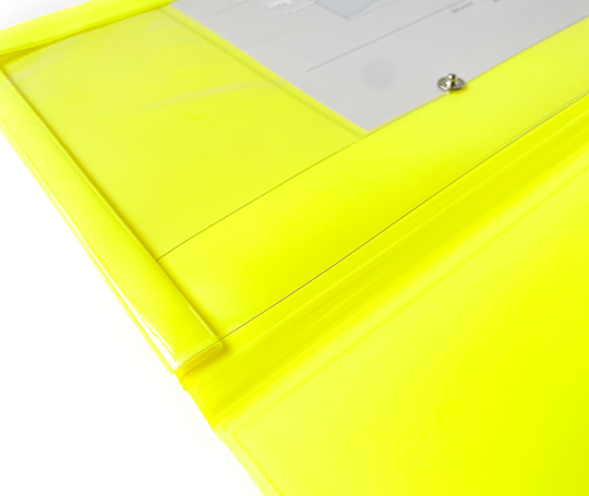Pochette Nähe A5 - jaune fluo