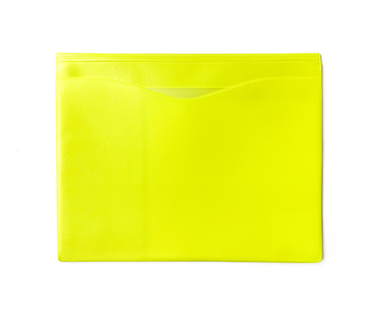 Pochette Nähe A5 - jaune fluo
