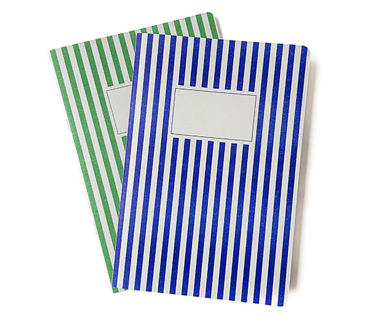 Carnet souple à rayures