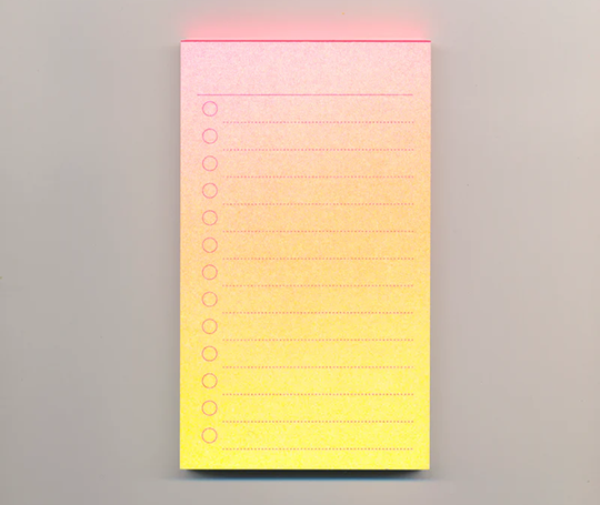 Mini bloc To Do imprimé en risographie