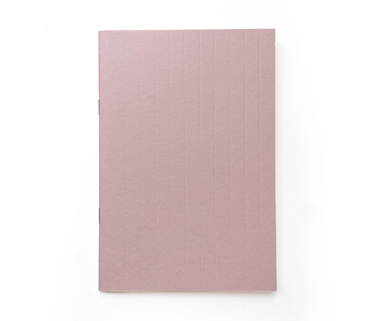 Carnet souple à couverture gaufrée et réglure mixte - Rose