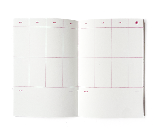 Carnet planificateur non-daté en colonnes