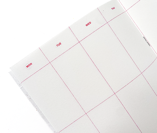 Carnet planificateur non-daté en colonnes