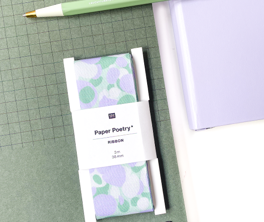 Ruban en taffetas marbré de 38 mm