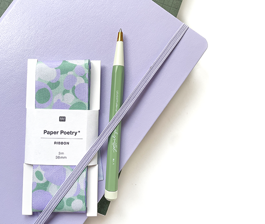 Ruban en taffetas marbré de 38 mm