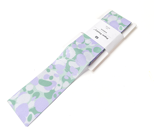 Ruban en taffetas marbré de 38 mm