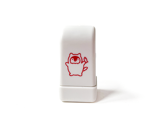 Cachet roulette - Pingouin costumé