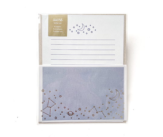 Set de papier à lettres - Ciel étoilé
