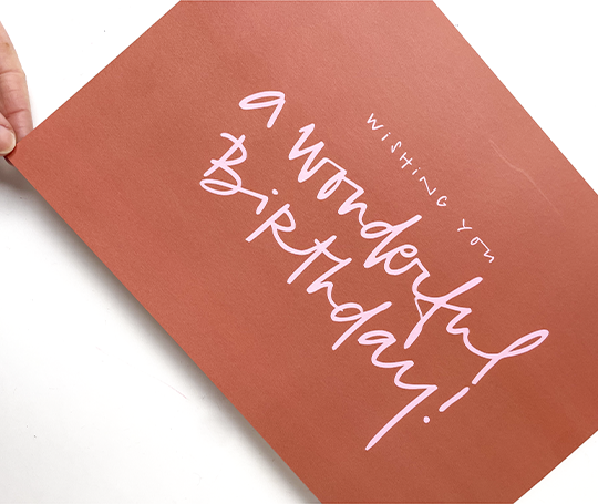 Carte A4 double - Wonderful Birthday