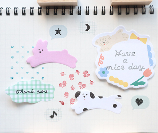 Notes adhésives Sticky Memo - Chien/tapis