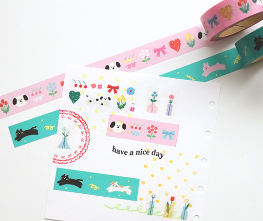 Washi tape Kimalle - animaux