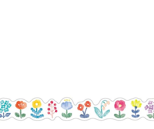 Masking tape découpé - Fleurs coupées