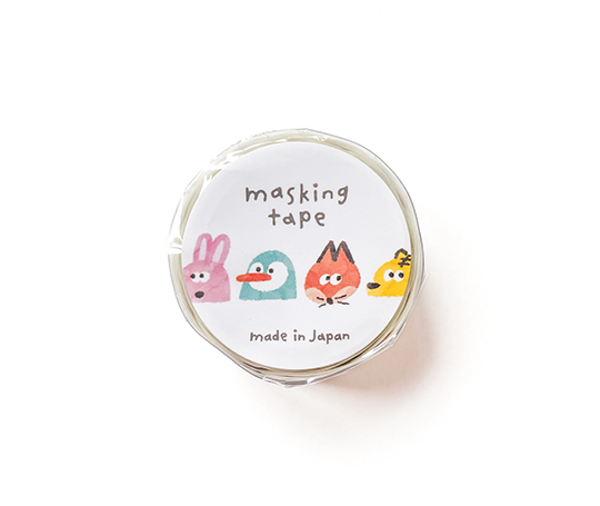 Masking tape découpé - Têtes d'animaux
