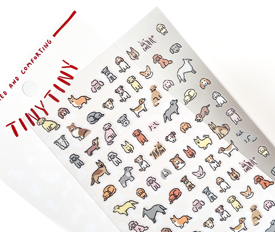 Planche d'autocollants Tiny Tiny - Chiens
