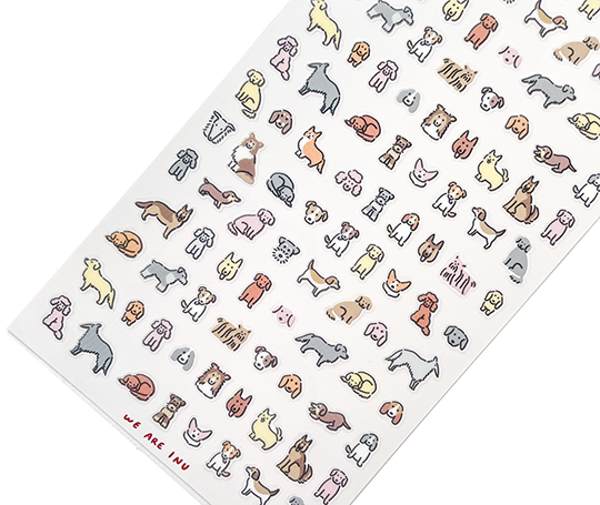 Planche d'autocollants Tiny Tiny - Chiens