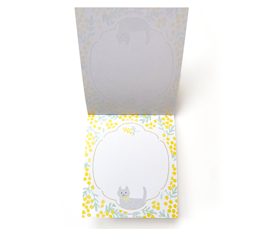 Bloc mémo illustré - Mimosa