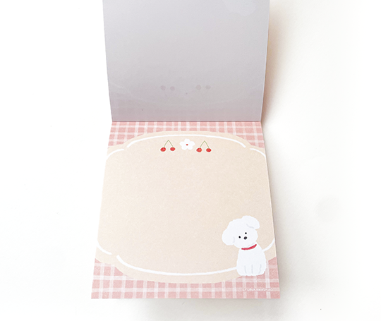 Bloc mémo illustré - Bichon