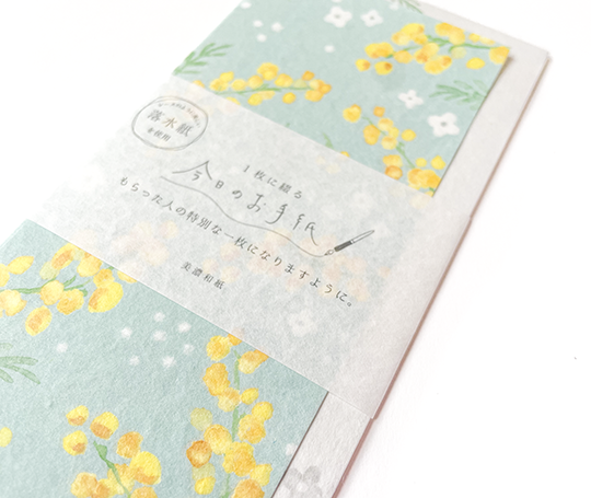 Papier à lettres "Le billet du jour" - Mimosa