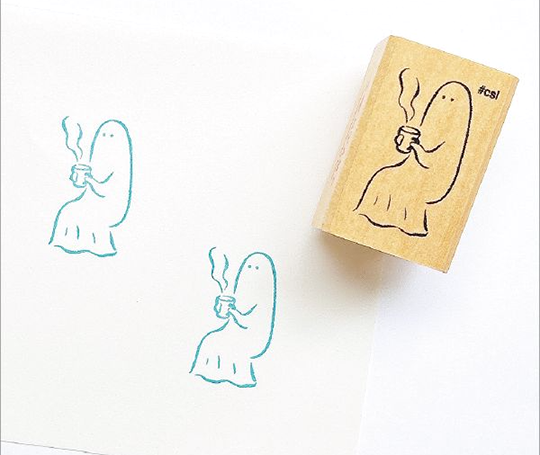 Cachet - Fantôme et sa tasse