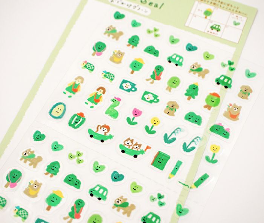 Planche d'autocollants Daily Seal - Vert