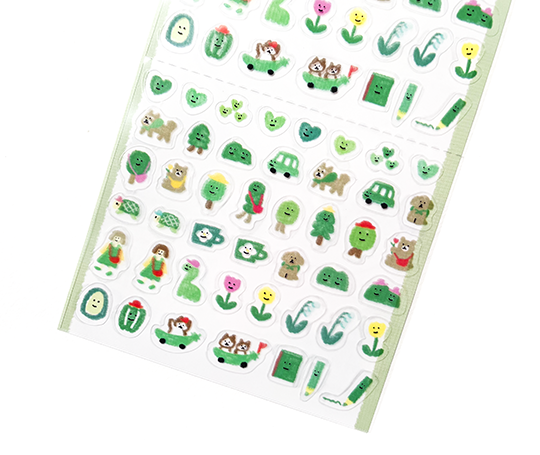 Planche d'autocollants Daily Seal - Vert