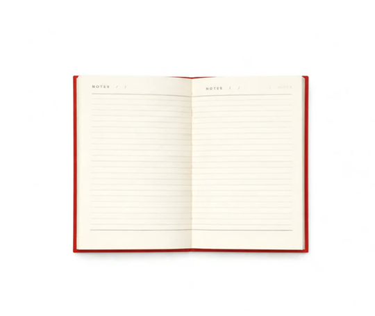 Notem - carnet BEA A6 avec élastique - Bright red