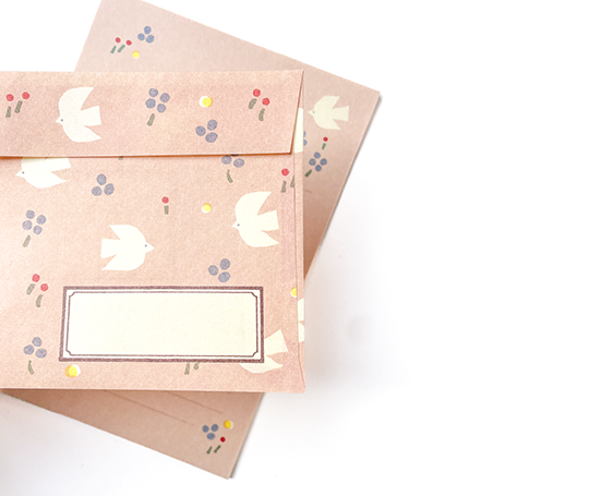 Set de papier à lettres - Colombes