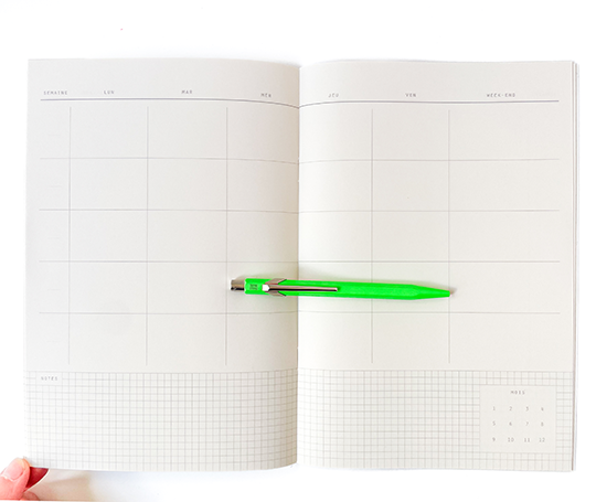 Season Paper - carnet mensuel non daté - Joy