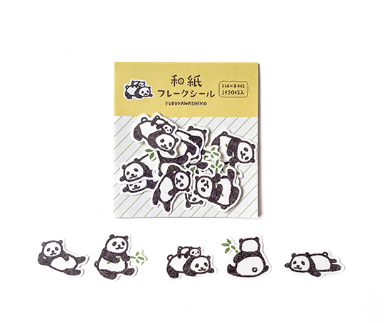 Autocollants "flake" - Pandas