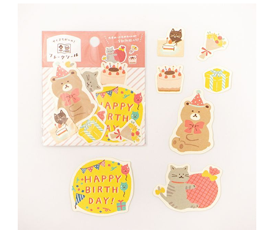 Autocollants "flake" - Joyeux anniversaire