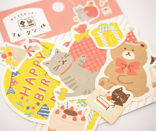 Autocollants "flake" - Joyeux anniversaire