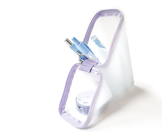 Trousse triangle Kakusta en silicone - Translucide