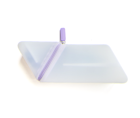 Trousse triangle Kakusta en silicone - Translucide