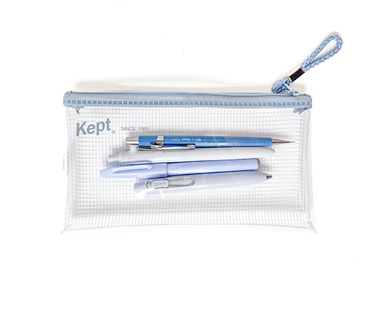 Trousse transparente Kept - Bleu