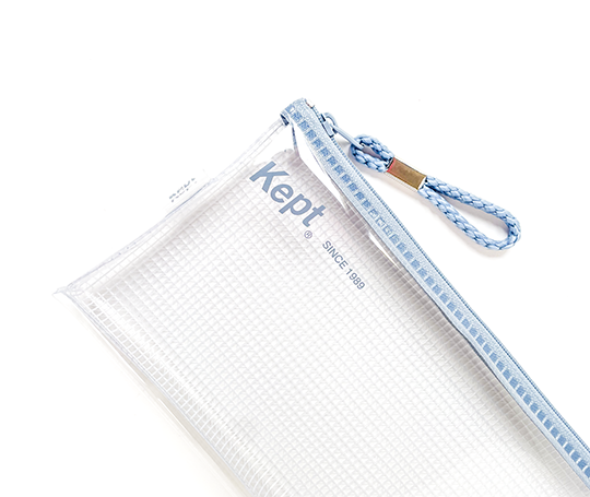 Trousse transparente Kept - Bleu