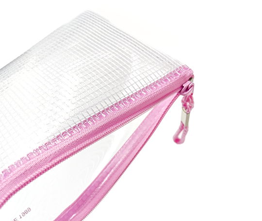 Trousse transparente Kept - Rose
