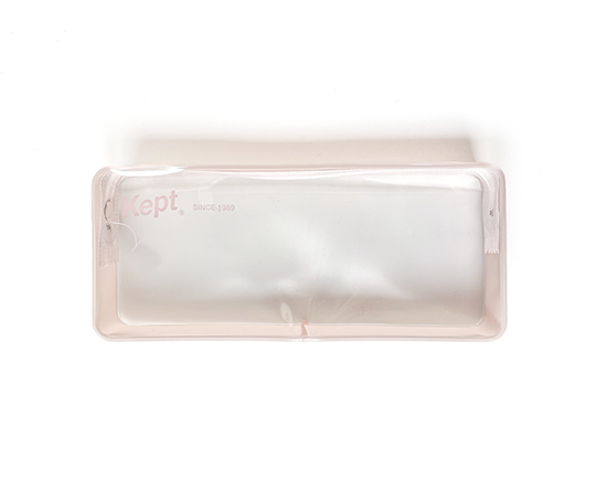 Trousse transparente Kept - Rose