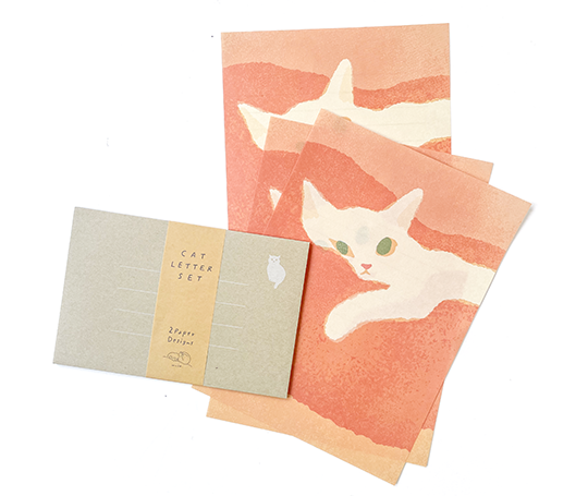 Set de papier à lettres - Cats illustré par Mula