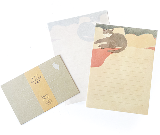 Set de papier à lettres - Cats illustré par Mula