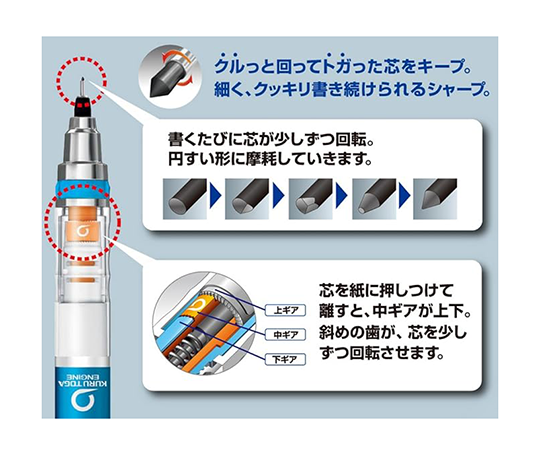 Porte-mine Kuru Toga 0.5 mm