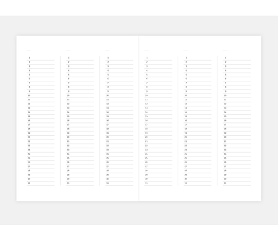 Planner Klasyk non daté - Midnight