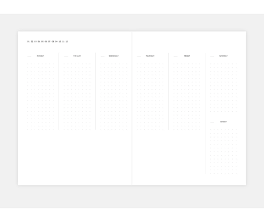 Planner Klasyk non daté - Midnight