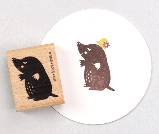 Cachet - Taupe aux yeux fermés