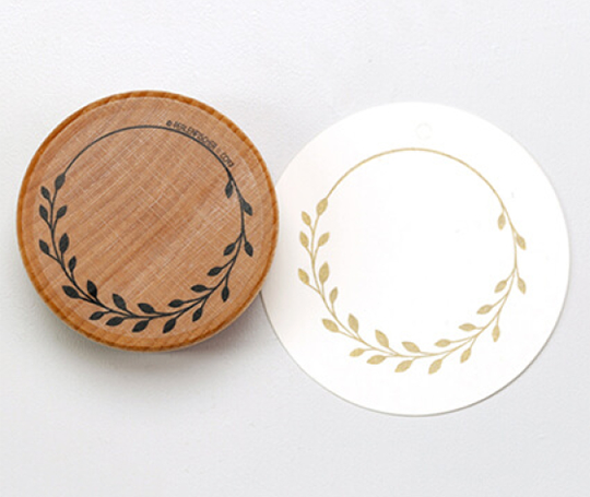 Cachet - Couronne de feuilles