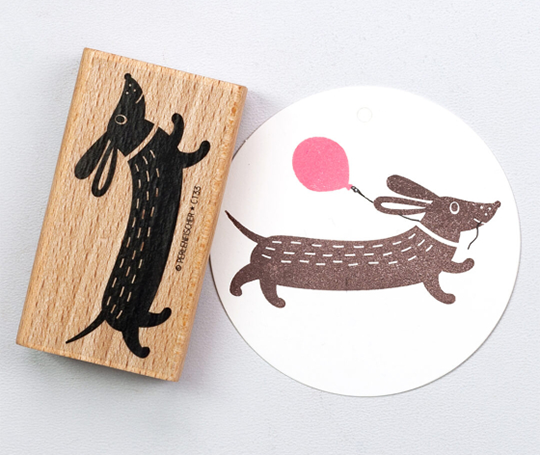 Cachet - Teckel joyeux !