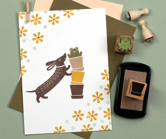 Cachet - Teckel joyeux !