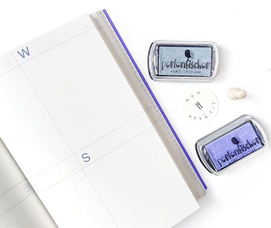 Mishmash - agenda non daté en blocs - mauve