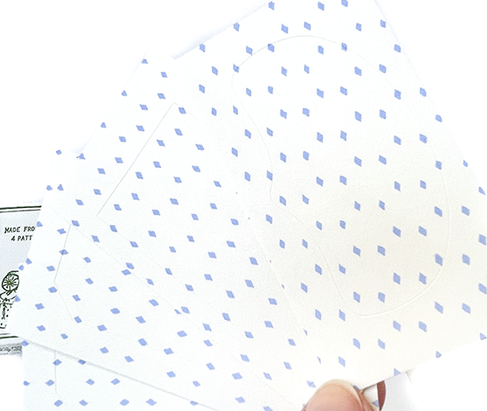 Boîte de 32 étiquettes autocollantes - Vintage