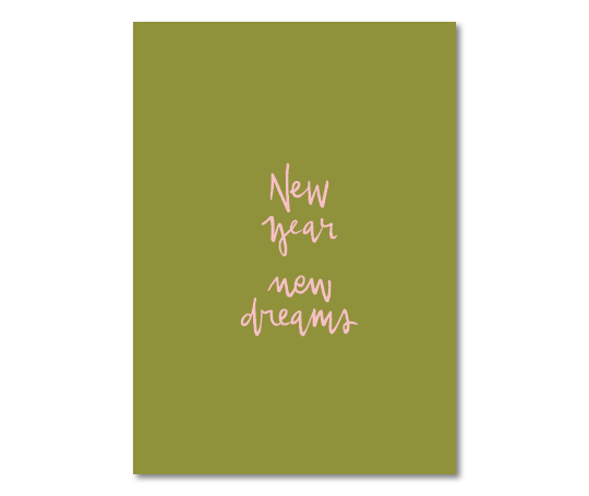 Carte - New Year New Dreams (vert)