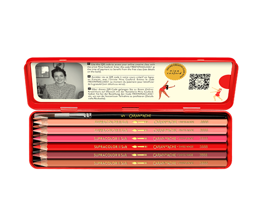 Caran d'Ache - Set créatif Nina Cosford 12 crayons Supracolor